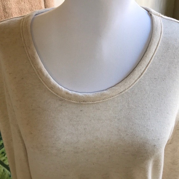 Madewell cream long-sleeve top with side tie - Picture 2 of 6